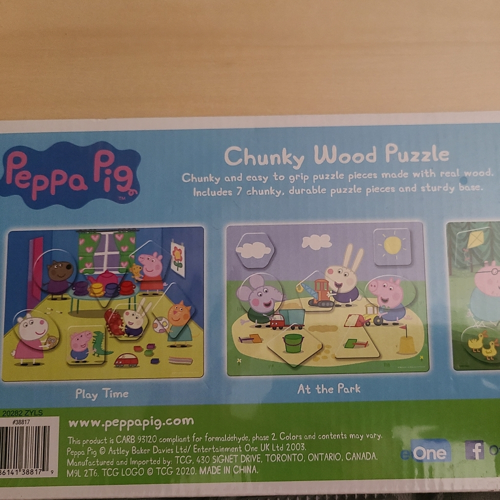 Peppa Pig Chunky Wood Puzzle (Park Scene) - Picture 3 of 5